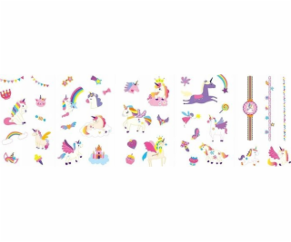 MG DYSTRYBUCJA Samolepky na nehty a tetování - Jednorožci