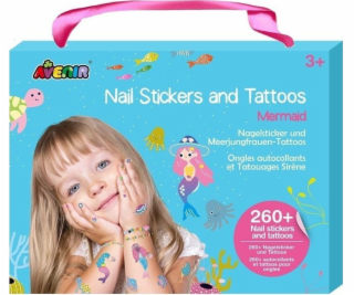 MG DYSTRYBUCJA Samolepky na nehty a tetování - Mořská panna