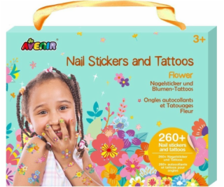 MG DYSTRYBUCJA Samolepky na nehty a tetování - Květiny