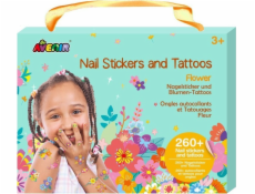 MG DYSTRYBUCJA Samolepky na nehty a tetování - Květiny