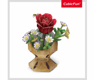 Cubic Fun 3D puzzle Kytice květin - Růže