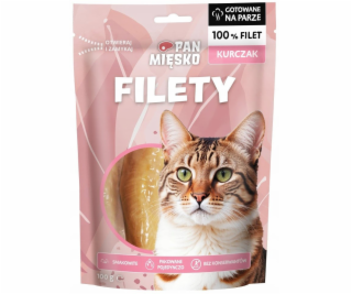 PAN MIĘSKO Chicken fillets - pamlsek pro kočky - 100g