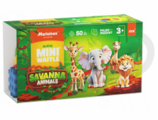 Marioinex Mini vaflové kostky - Zvířátka Savanna 50 kusů