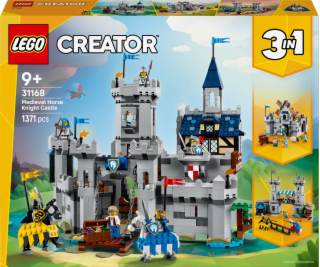 LEGO CREATOR 3 V 1 31168 Středověký rytířský hrad s koněm