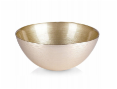 Miska, 21 cm, zlatá, sklo