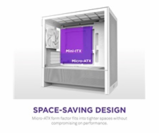 NZXT skříň H3 Flow / microATX / 1x120mm / USB / USB-C / bílá