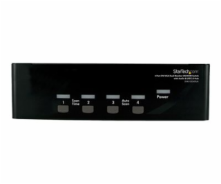 StarTech.com 4 Port DVI VGA Dual Monitor KVM Switch USB w...