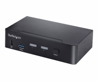 StarTech.com USB C KVM Switch, 2 Port DisplayPort KVM w/ ...