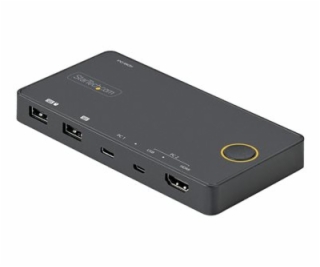 StarTech.com 2 Port Hybrid USB-A + HDMI & USB-C KVM Switc...