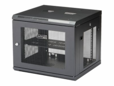 StarTech.com  9U Wall Mount Server Rack Cabinet - 4-Post Adjustable Depth (2  to 19 ) Network Equipment Enclosure with Cable Management (RK920WALM)  - Rozvaděčová skříň - montáž na stěnu - černá - 9