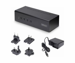 StarTech.com 4-Port Dual-Monitor DisplayPort KVM Switch, ...