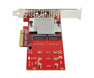 StarTech.com Dual M.2 PCIe SSD Adapter Card, x8 / x16 Dua...