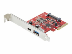 StarTech.com 2-Port 10Gbps USB-A & USB-C PCIe Card, USB 3.1 Gen 2 PCI Express Type C/A Host Controller Card Adapter, USB 3.2 Gen 2x1 PCIe Desktop Expansion Add-On Card, Windows/macOS/Linux - Full/Low-