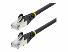 StarTech.com 7m CAT6a Ethernet Cable - Black - Low Smoke Zero Halogen (LSZH) - 10GbE 500MHz 100W PoE++ Snagless RJ-45 w/Strain Reliefs S/FTP Network Patch Cord - Patch kabel - RJ-45 (M) do RJ-45 (M) -