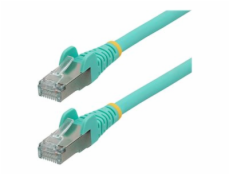 StarTech.com 1m CAT6a Ethernet Cable - Aqua - Low Smoke Zero Halogen (LSZH) - 10GbE 500MHz 100W PoE++ Snagless RJ-45 w/Strain Reliefs S/FTP Network Patch Cord - Patch kabel - RJ-45 (M) do RJ-45 (M) - 