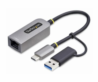 StarTech.com USB-C to Ethernet Adapter w/USB-A Adapter, R...