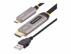 StarTech.com 30ft (9.15m) USB-C to HDMI 2.0 Active Optical Cable, 4K 60Hz - HDMI kabel - 24 pin USB-C s piny (male) do HDMI, USB (pouze napájení) s piny (male) - 9.15 m - stíněný/fiber optic - černá -