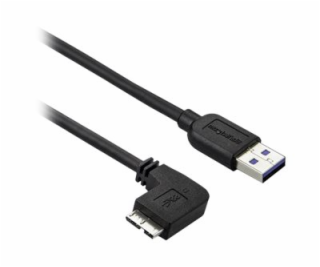 StarTech.com 0.5m 20in Slim Micro USB 3.0 Cable M/M - Lef...