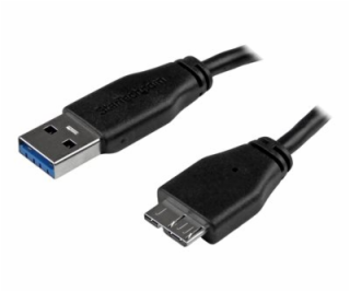 StarTech.com 0.5m 20in Slim USB 3.0 A to Micro B Cable M/...
