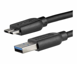 StarTech.com 2m 6ft Slim USB 3.0 A to Micro B Cable M/M -...
