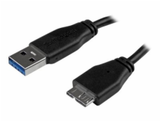 StarTech.com 15cm 6in Short Slim USB 3.0 A to Micro B Cable M/M - Mobile Charge Sync USB 3.0 Micro B Cable for Smartphones and Tablets (USB3AUB15CMS) - Kabel USB - Micro-USB typu B (M) do USB typ A (M