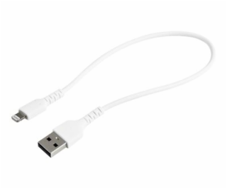 StarTech.com 12 in(30cm) Durable White USB-A to Lightning...