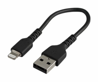 StarTech.com 15cm(6 in) Durable Black USB-A to Lightning ...