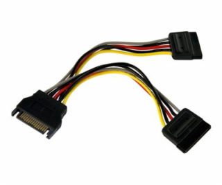 StarTech.com 6in SATA Power Y Splitter Cable Adapter - M/...