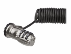 StarTech.com 6ft (1.8m) Self-Coiling Laptop Cable Lock, Portable 3-Digit Combination Security Cable Lock for K-Slot Laptop/Computer/Desktop/Device, Coiled Anti-Theft Steel Cable Combo Lock - 6 ft Coil