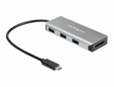StarTech.com 3 Port 10Gbps USB C Hub with SD Card Reader, 3x USB-A & 1x SD Slot, Portable USB 3.1/3.2 Gen 2 Type C Adapter Hub, Laptop Hub, USB Bus Powered, Thunderbolt 3 Compatible - Windows/macOS/Li