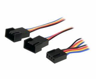 StarTech.com 12in 4 Pin Fan Power Splitter Cable - F/M - ...