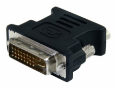 StarTech.com DVI to VGA Cable Adapter - Black - M/F - DVI-I to VGA Converter Adapter (DVIVGAMFBK) - Adaptér VGA) - DVI-I (M) do HD-15 (VGA) (F) - lisovaný, křídlové šrouby - černá