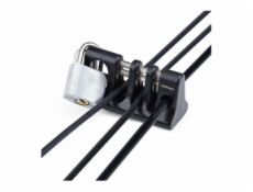 StarTech.com Peripheral Cable Anchor Lock, Keyboard/Mouse Cable Trap - Kotva bezpečnostního kabelu - montáž na stůl - černá - kompatibilní s TAA