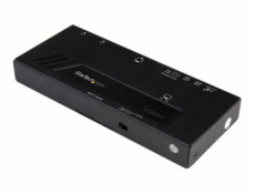 StarTech.com 2-Port HDMI Automatic Video Switch - 4K 2x1 HDMI Switch with Fast Switching, Auto-Sensing and Serial Control (VS221HD4KA) - Spínač video/audio - 2 x HDMI - desktop