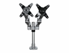 StarTech.com Desk Mount Dual Monitor Arm, Premium Articulating Monitor Arm, up to 27  VESA Mount Displays, Height Adjustable Monitor Mount, Rotating/Swivel/Tilt, Desk Clamp/Grommet, Silver - Easy & Qu