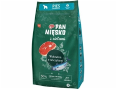 PAN MIĘSKO s bylinkami Hovězí s tuňákem S - sušená smetana pro psy - 3kg