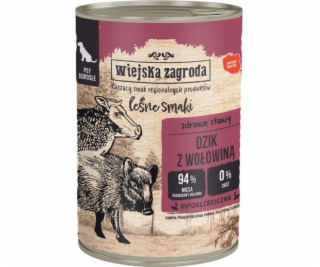 WIEJSKA ZAGRODA Forest Flavors Divoké prase s hovězím - v...