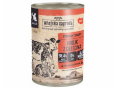 Wiejska Zagroda Králík s telecím masem Mokré krmivo pro kočky 400g