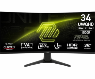 MSI MAG/346CQ/34 /VA/wQHD/180Hz/1ms/Černá/3R