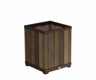 Květináč Keter Deco Square Tall walnut