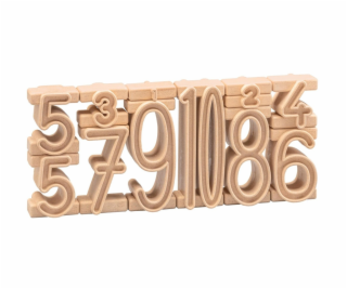 Wissner Dřevěná sada stohovacích čísel 11 ks