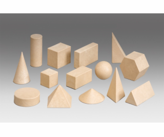 Wissner Dřevěná sada geometrických těles 14 ks