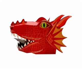 Fiesta Crafts Kreativní sada 3D maska Červený drak
