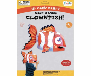 Fiesta Crafts Kreativní sada 3D maska Klaun očkatý