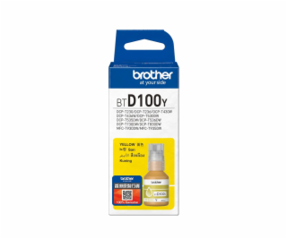 BROTHER INK BT-D100Y yellow pro T23x, T43x, T53x, T73x, T...