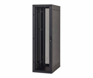 Stoj.rack 42U 600x800 černý, zadní kryt síto 80%