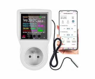 Termostat EUROKOMP E6258 zásuvkový WiFi Tuya