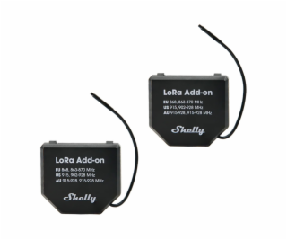 Sada 2 relé EU868 pro přídavné zařízení Shelly LoRa gen.3/4