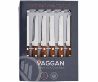 Nůž steakový sada 6 ks VAGGAN BBQ KO-404003140