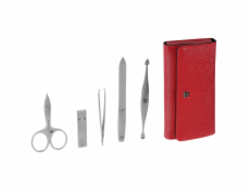 Zwilling TWINOX Asian Competence Neat s leather case, red, 5 pc.